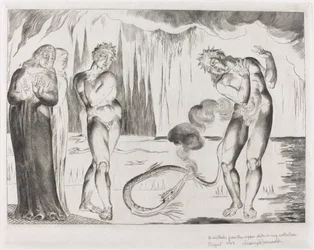 Tjuvarnas cirkel, Buoso Donati attackerad av ormen, 1827.