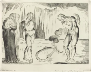 Tjuvarnas cirkel, Buoso Donati attackerad av ormen, 1827.
