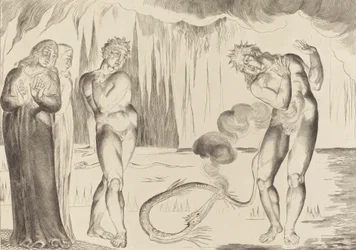 Tjuvarnas cirkel, Buoso Donati attackerad av ormen, 1827.