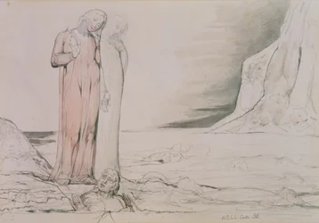 The Circle of the Traitors, illustration från Canto 32 av 
