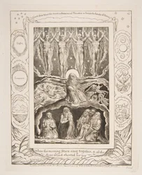 Skapelsen, från illustrationer av Jobs bok, 1825-26.