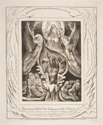 Satans fall, från illustrationer av Jobs bok, 1825-26.