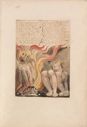 The First Book of Urizen, Plate 14, 7. From the Caverns of His Joeded Spine .... (Bentley 11)