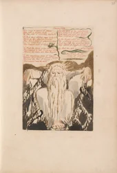 Urizens första bok, plåt 27, de levde i flera år. . . . (Bentley 28)