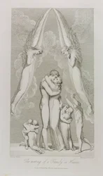 The Meeting of a Family in Heaven, pl.4, illustration från 