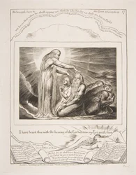 Guds syn, från illustrationer av Jobs bok, 1825-26.