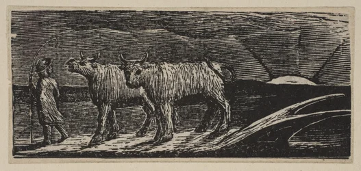 Unyokd Hefers, Loitering Homeward, från Thorntons Pastorals of Virgil, 1821.