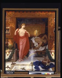 Hera In The House Of Hephaistos (olja på duk)