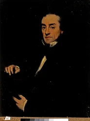 Porträtt av Sir Francis Pettit Smith (olja på duk)