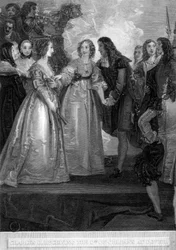 Charles II tar emot hertiginnan av Orleans i Dover, 1670 1804.