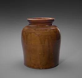 Jar, c. 1870-1872 (glidglaserat stengods)