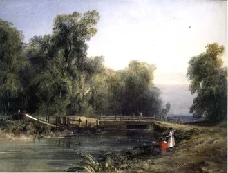 Barn som fiskar