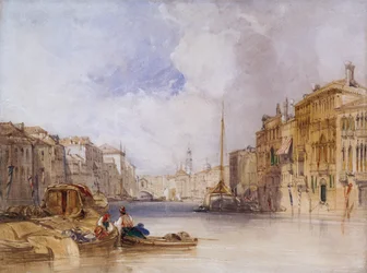 Canal Grande, Venedig (akvarell och blyerts på papper)
