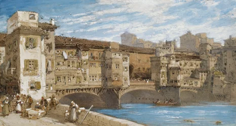 Ponte Vecchio, Florens, 1877