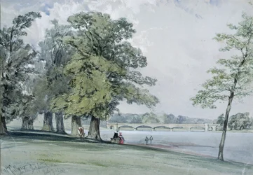 Utsikt över Serpentine, Hyde Park