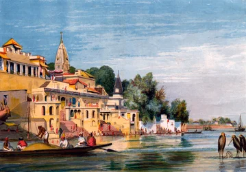 Cawnpore på Ganges, Indien, 1857.