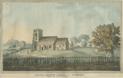 Slottskyrkan - Kyrka: akvarellmålning och [1700-talet] (målning)
