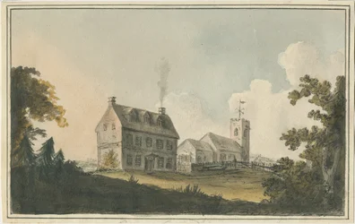 Edingale Church: akvarellmålning och [c 1790]