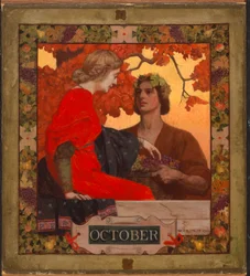 Oktober (omslagsillustration för Harper
