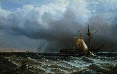After the Storm (olja på kvarnskiva)