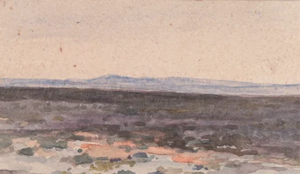Landskap: Dal med berg på avstånd