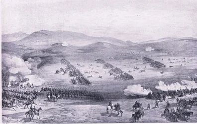 Balaclava, 25 oktober 1854: The charge of the Light Brigade, illustration från British Battles on Land and Sea, 1915