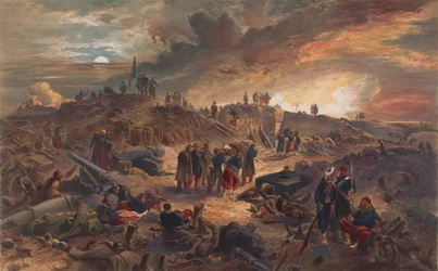 ?Interiör av Malakoff med resterna av runda tornet?