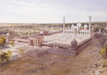 Th Jami Mosque, Delhi, 1864