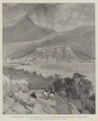 Problemet på Kreta, Retimo, en av öns främsta städer, och platsen för många mord av turkiska soldater