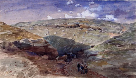 Dödsskuggans dal, grottor vid Woronzoff-vägen, 1854