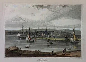 Aberdeen, från "A Voyage Around Great Britain" av Richard Ayton