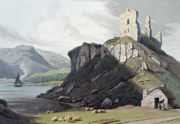 Aros Castle, Isle of Mull, Skottland, 1818