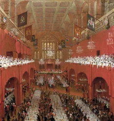 Bankett i Guildhall, City of London, 1814.
