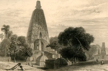 Stora templet i Bode Gyah, 1835.