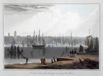 "Liverpool, taget från motsatta sidan av floden", 1815