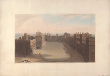The Quadrangle, Windsor Castle - Utsikt från Round Tower, Windsor Castle