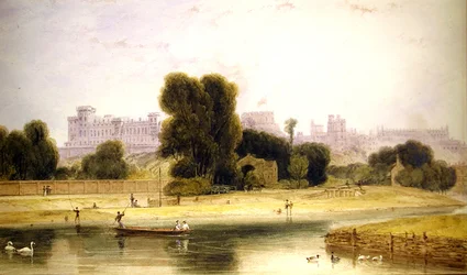 Windsor Castle från Eton, Berkshire