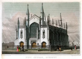 New Church, Stepney, London, 1828.