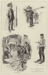 Frälsningsarméns sociala program, skisser på Hanbury Street, Whitechapel