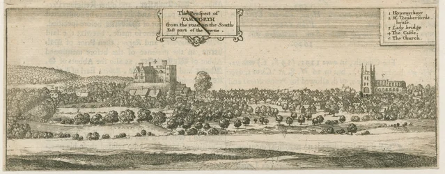 Tamworth - Panorama: gravyr och [1600-talet]