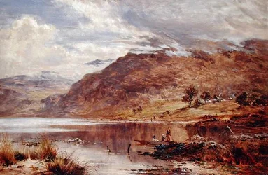 Cum Bychan, nära Harlech, Wales