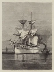 Prinsen av Wales besök i Indien, HMS Serapis