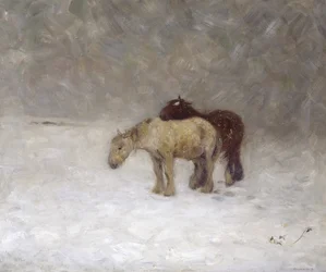 A Snow Storm, ca 1891 (olja på duk)