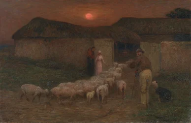 Folding Time, ca 1900 (olja på duk)