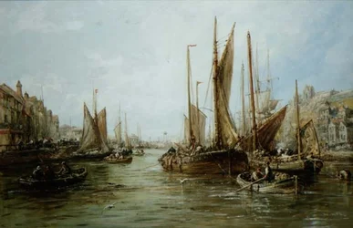 Kaj med fiskebåtar