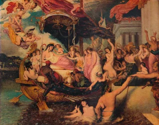 Cleopatras ankomst till Kilikien, 1821.