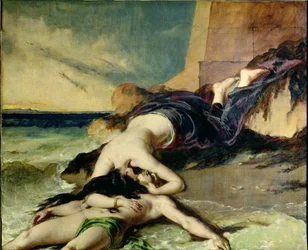 Hero och Leander (olja på duk)