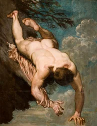 Manlius kastade från klippan, 1818.