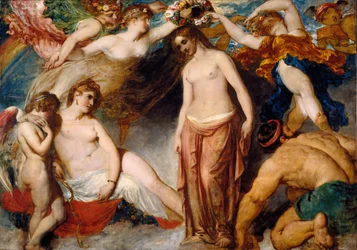 Pandora krönt av årstiderna, 1824.