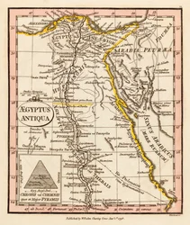 Forntida Egypten. Karta.